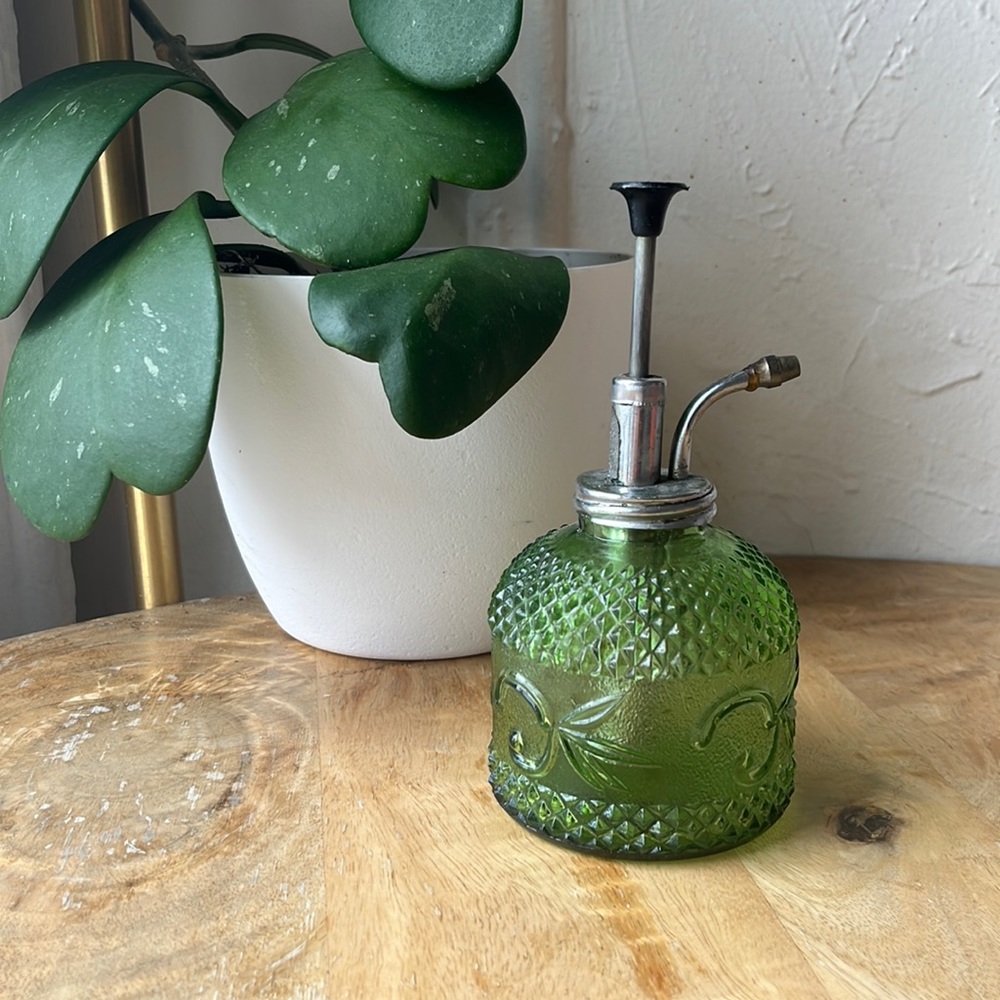 Mini, vintage, glass water sprayer. Fully functional!